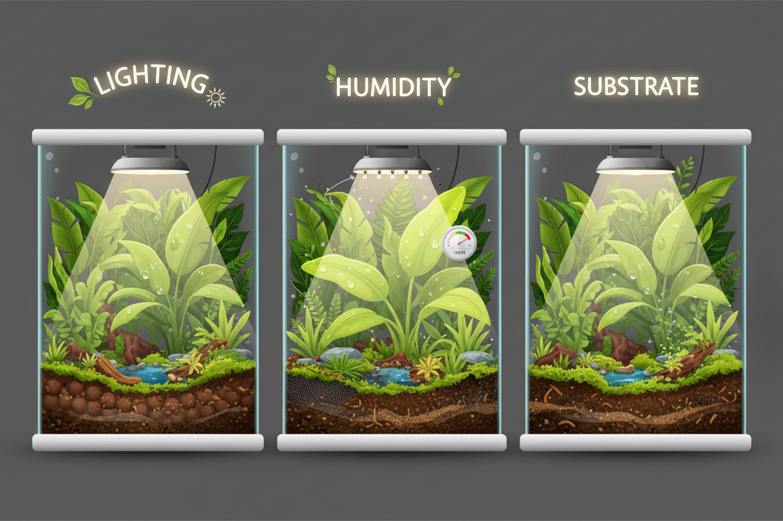 Lighting, Humidity & Substrate: The 3 Pillars of a Thriving Vivarium Ecosystem