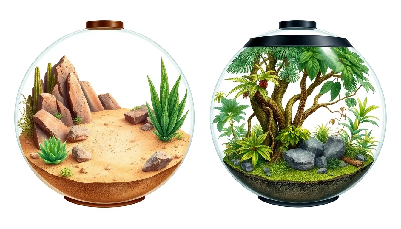 From Desert to Rainforest: Choosing the Right Environment for Your Terrarium or Vivarium