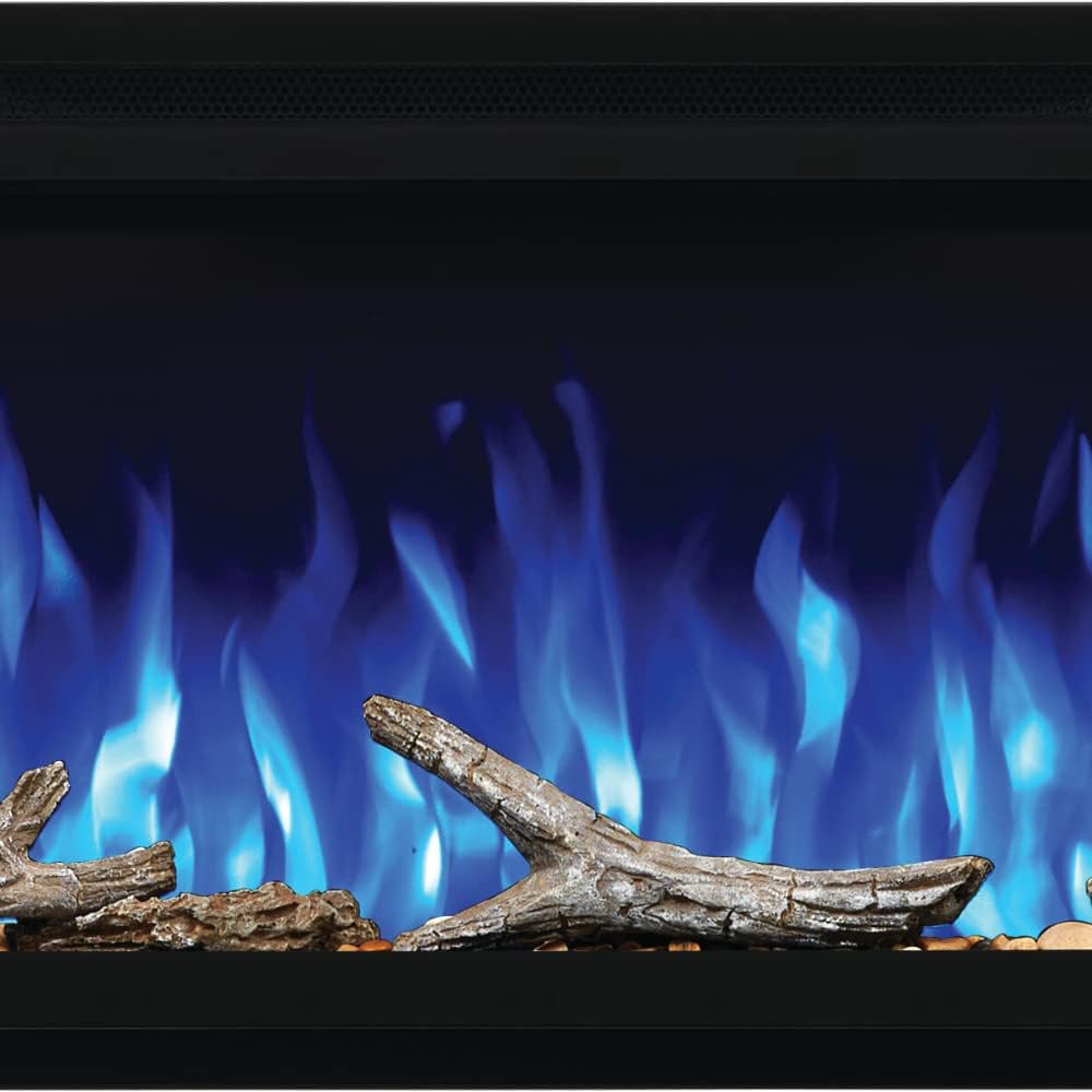 Driftwood Log Kit with Rocks for Entice™ 72 - NEF-DRAK72 - Realistic Driftwood Logs, Natural Looking Rocks, Easy Customization of Entice Electric Fireplace