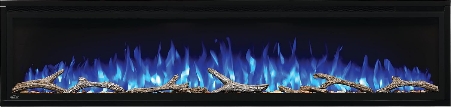 Driftwood Log Kit with Rocks for Entice™ 72 - NEF-DRAK72 - Realistic Driftwood Logs, Natural Looking Rocks, Easy Customization of Entice Electric Fireplace