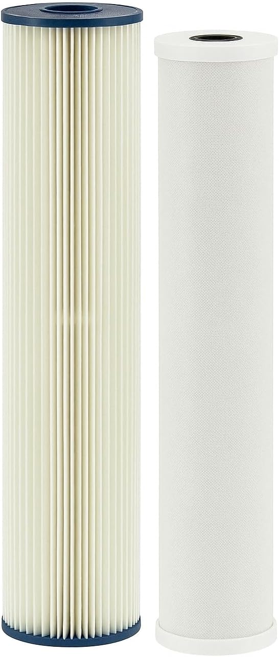 Kind Water 5-Micron Sediment & Carbon Replacement Filters – Fits Kind & Evo E-1000/E-3000 Whole House Water Systems – Includes O-Ring Kit & Lubrication – 6-12-Month Filter Refill