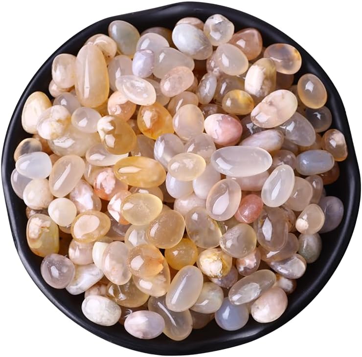 Polished Rose Quartz Crystals 0.62lb Natural Gemstones Crystal Bulk Tumbled Polished Stones Irregular Rocks Chakra Colorful Crystal Vase Filler Decoration Energy Reiki Beginner Gifts