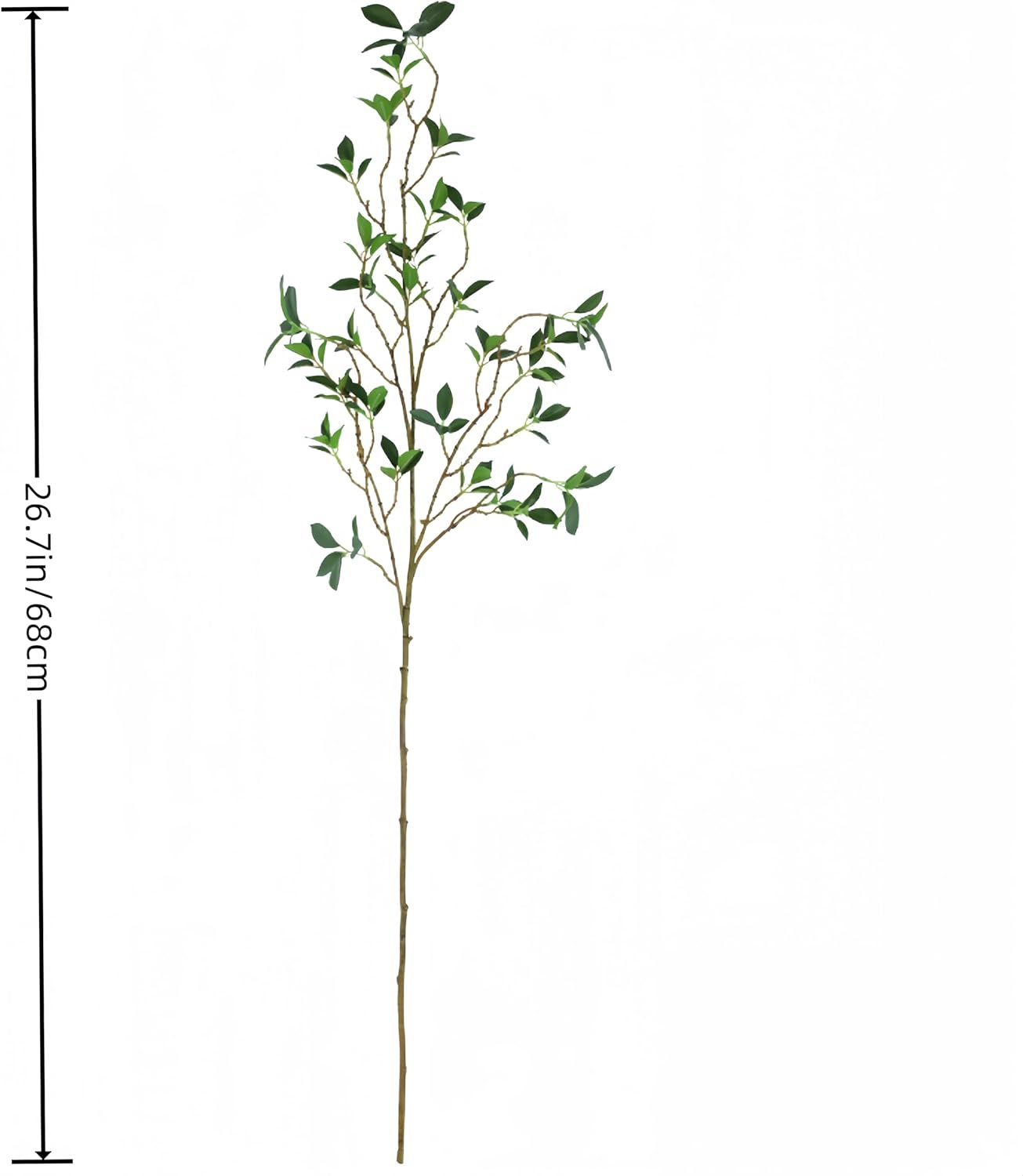 4Pcs Artificial Greens Branches for Vase, 27" Faux Twigs Tree Stems, Fake Plants Tree Branches for Home Decor, Fake Ficus Twigs for Office Wedding Shop Vase Fillers Banquet Decoration