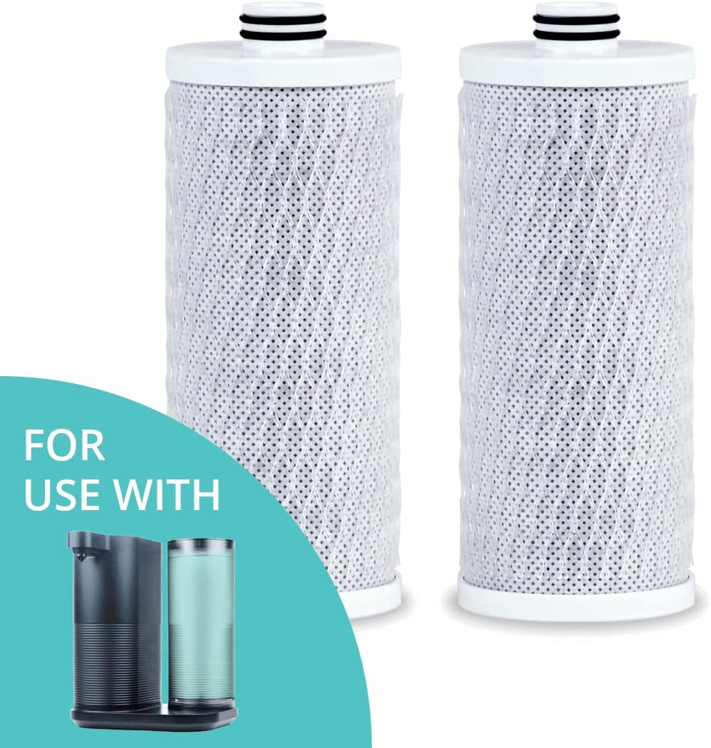 Aquasana New Replacement Filter Cartridge for Countertop Water Filter Dispenser System, Clean Water Machine - 2 Pack