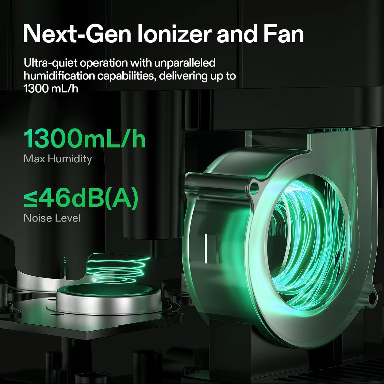VIVOSUN AeroStream H19 Intelligent Environmental 19L Humidifier with Temp & Humidity Probe, Top Control Panel, Smart Remote Control, Designed Specifically for Use with Grow Tents