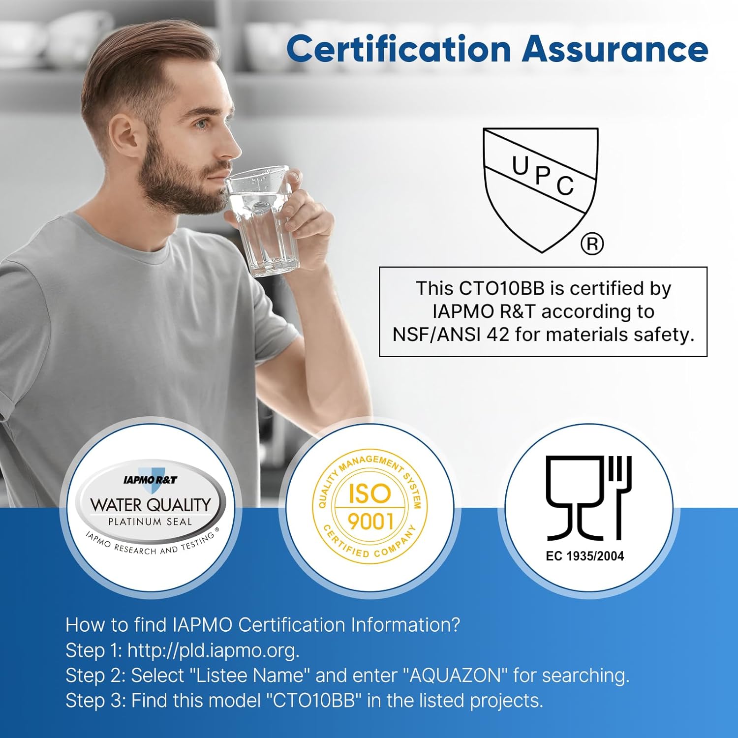 10" x 4.5" Whole House Coconut Shell Activated Carbon Water Filter Replacement Cartridge - Compatible with WFHDC8001, CB-BB-10, FXHTC, GXWH40L, GXWH35F, GNWH38S, CTO10BB - 1 Pack