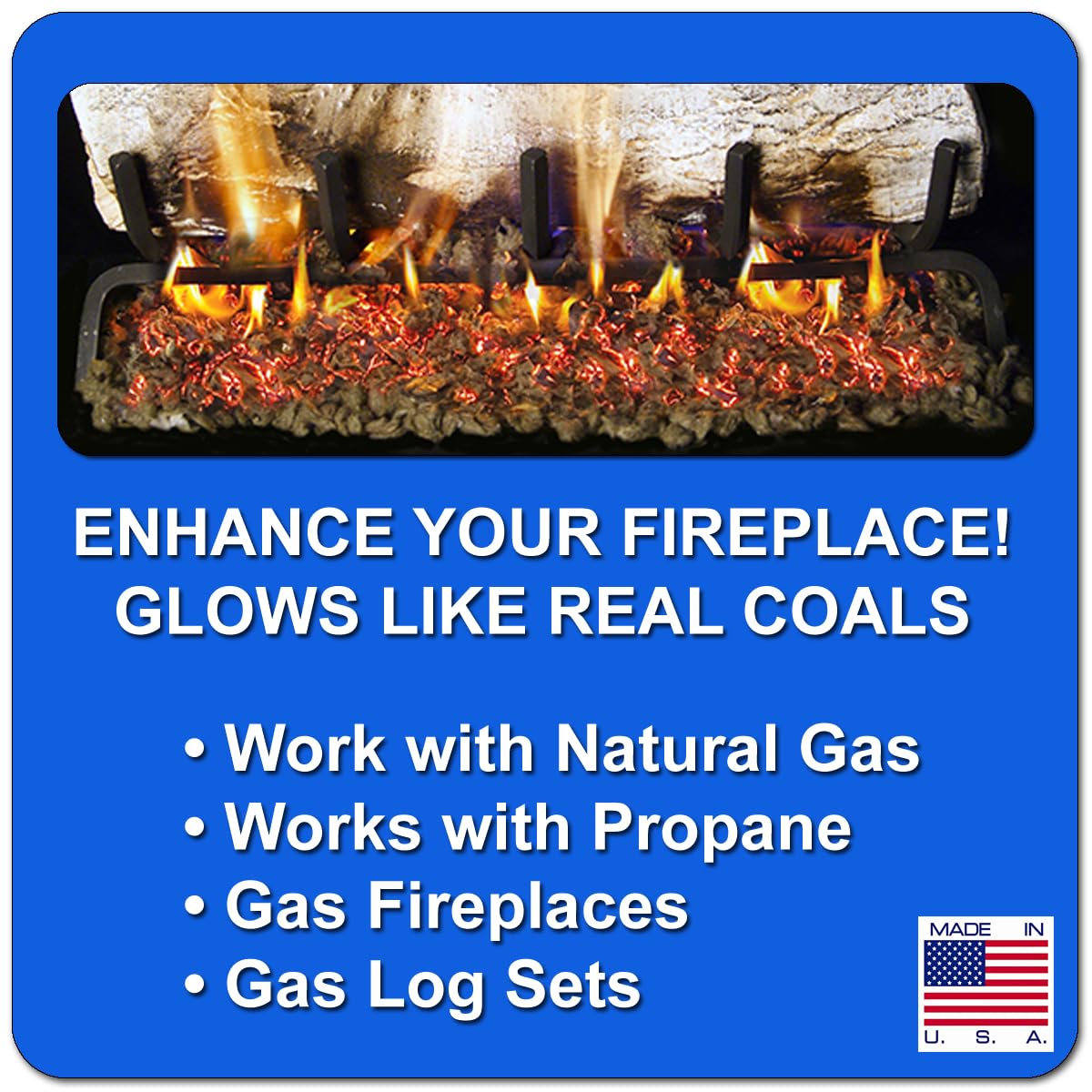 Midwest Hearth Color Rock Wool for Gas Log - 3 oz. Bag (Gray)