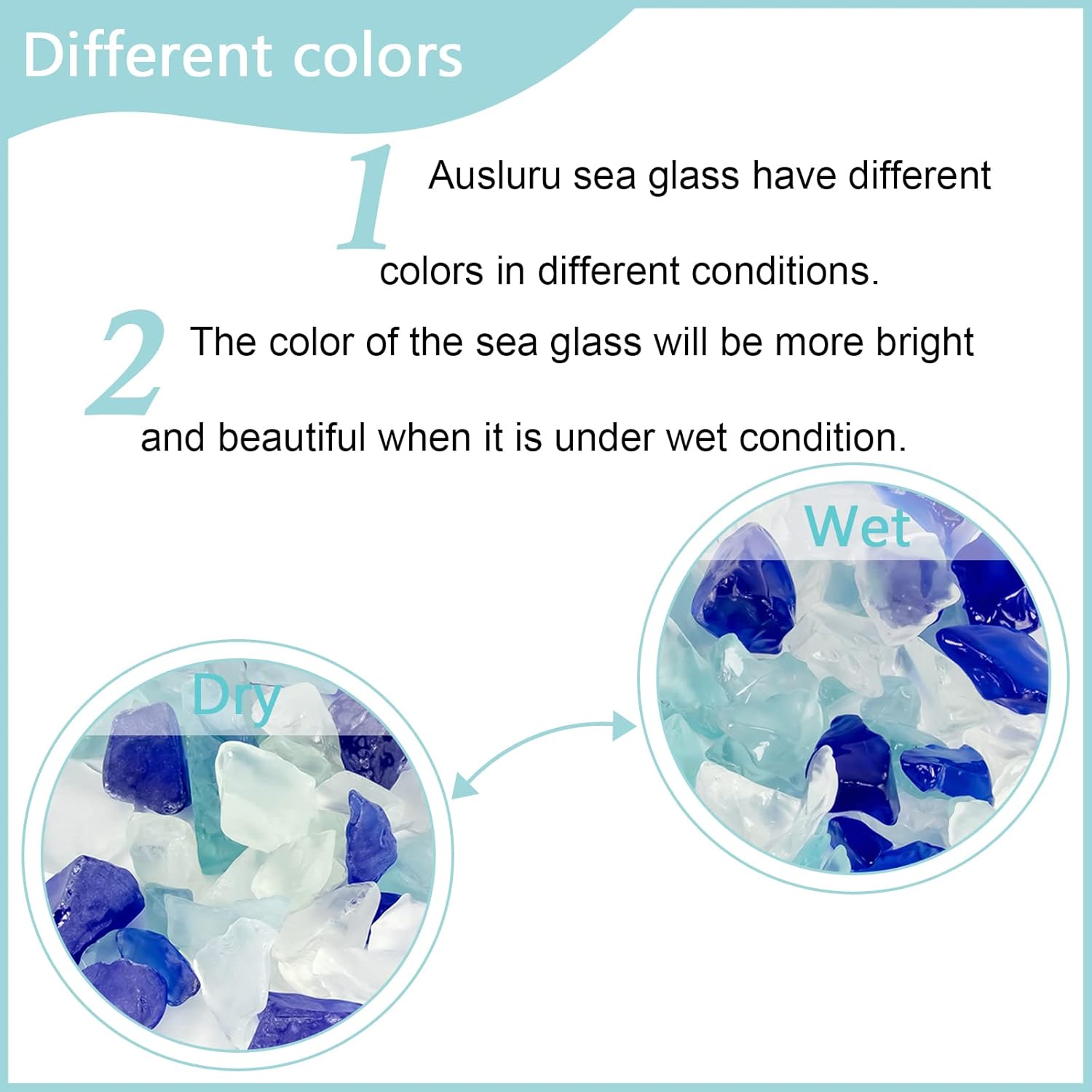 5LB Frosted Sea Glass Vase fillers Crushed Glass, Sea Glass Decor Ideal for Christmas DIY Craft, Aquarium Gravels, Home Decor Crushed Sea Glass Pieces for Beach Wedding, 0.7-3 Inch Mixed Blue