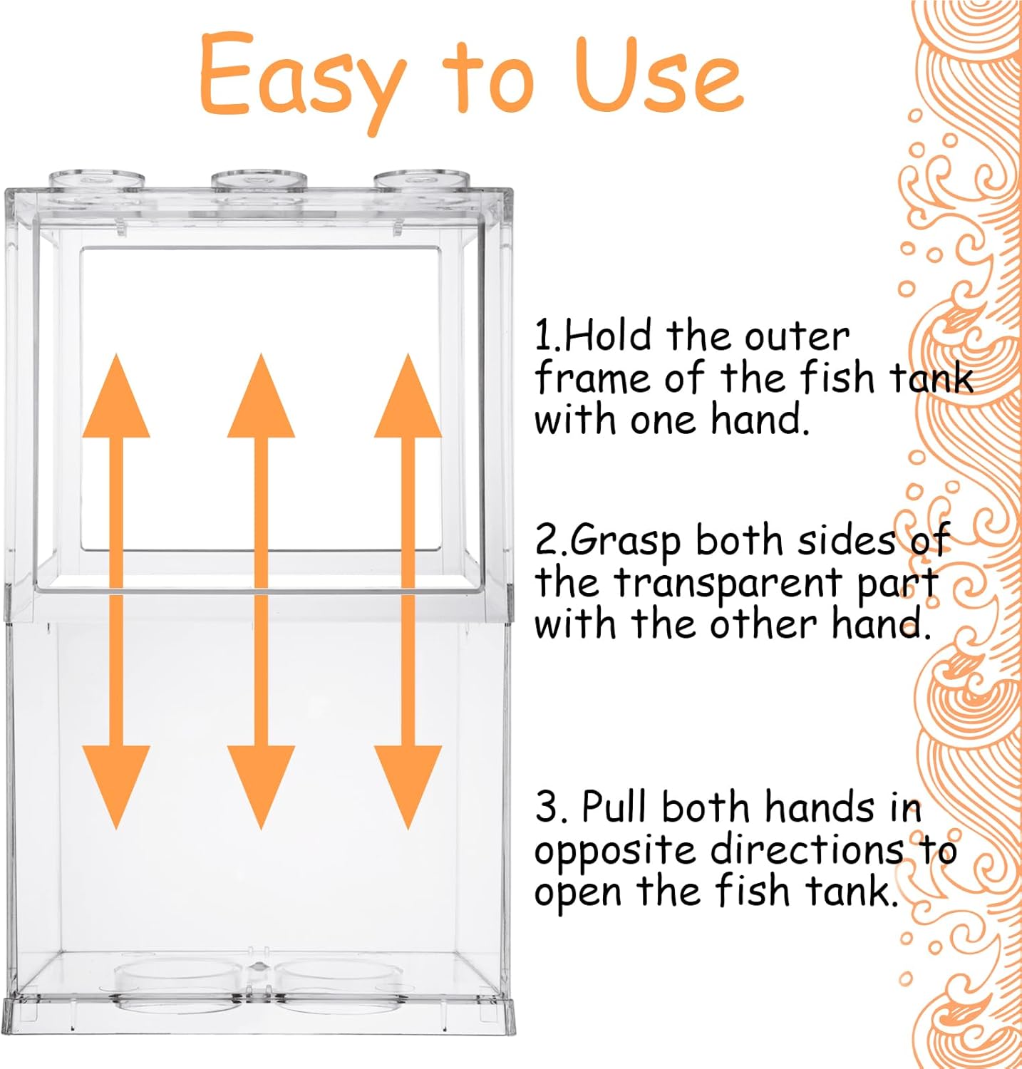 QTLCOHD 4 Pack Small Betta Fish Tank, 0.6 Gallon Mini Aquarium Tank, Clear Stackable Fish Bowl, Acrylic Tiny Cube Tank for Beta Fish Sea Monkeys Shrimp Snails