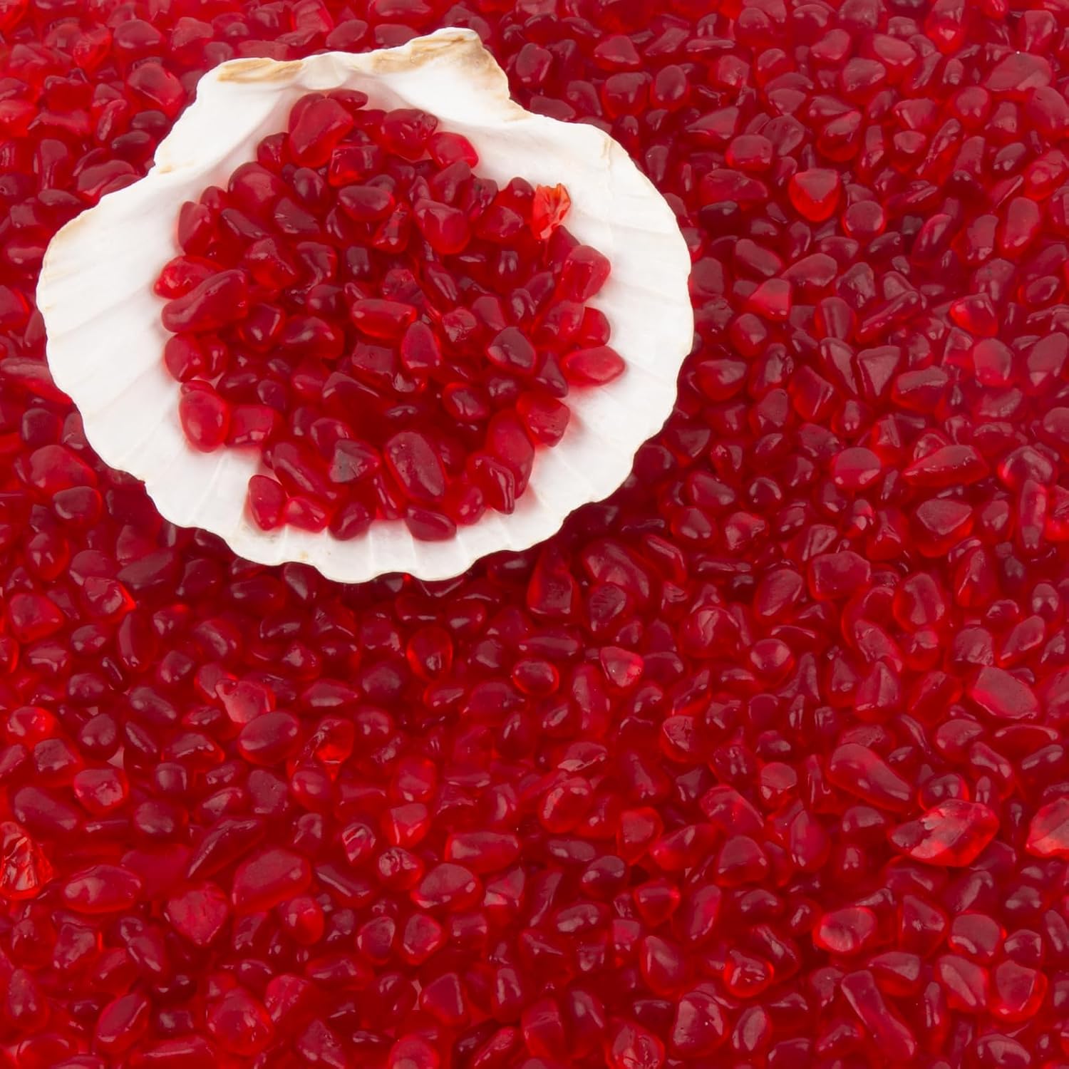 QEQEKAKA Sea Glass Stones for Crafts About 1LB (405g/14.28oz) Red Glass Pebbles Gemstones Bulk for Beaching Wedding DIY Decoration Aquarium Turtle Tank Vase Filler (Lake Blue)