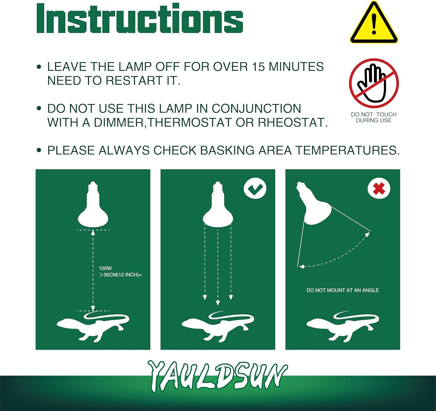 160W UVB UVA Reptile Basking Heat Light Bulbs UV Sun Lamp for Bearded Dragon Lizard Tortoise Turtle Amphibian 1 Pack