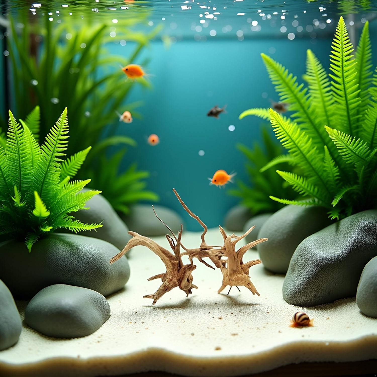 Tustao Aquarium Driftwood Branches Natural Wood Reptiles Trunk Wood Fish Tank Decoration Plant Stump Ornament Landscaping, Fish Tank Decoration, 8-10cm