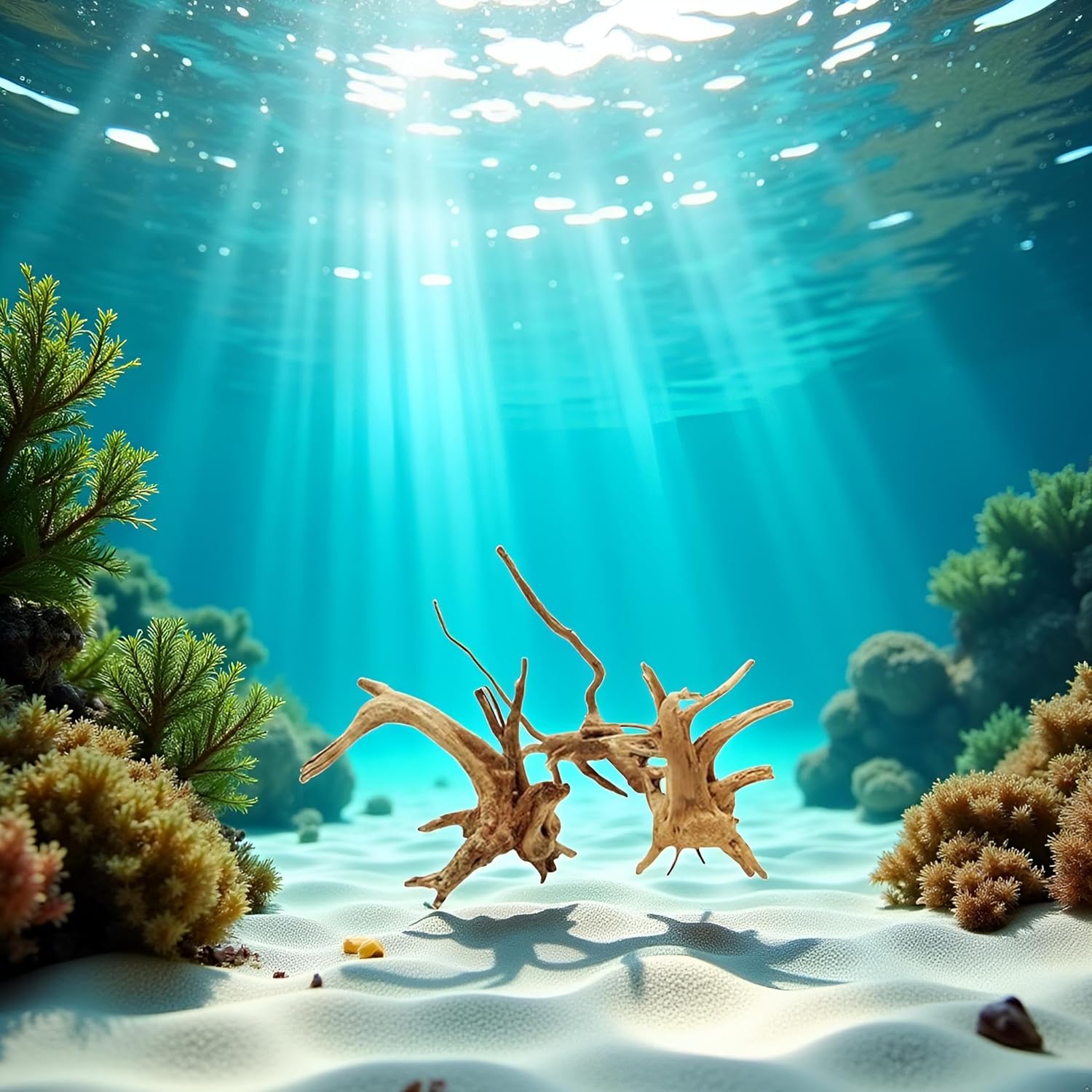 Tustao Aquarium Driftwood Branches Natural Wood Reptiles Trunk Wood Fish Tank Decoration Plant Stump Ornament Landscaping, Fish Tank Decoration, 8-10cm