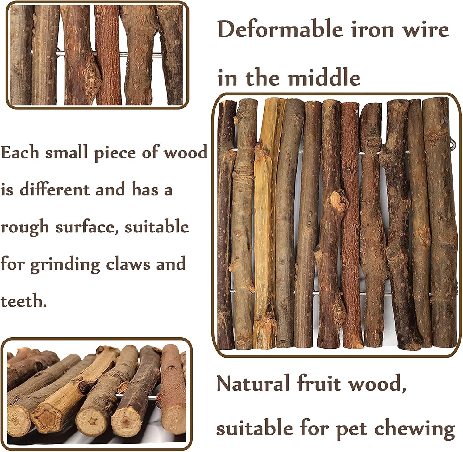 Hamiledyi 11.8 x 6.7 Inches Wooden Reptile Hideout Bearded Dragon Bendy Bridge Climbing Ladder Hiding Hut Reptiles Hide Cave Habitat Decor for Lizards Gecko Spiders Snakes Tortoise(Medium)