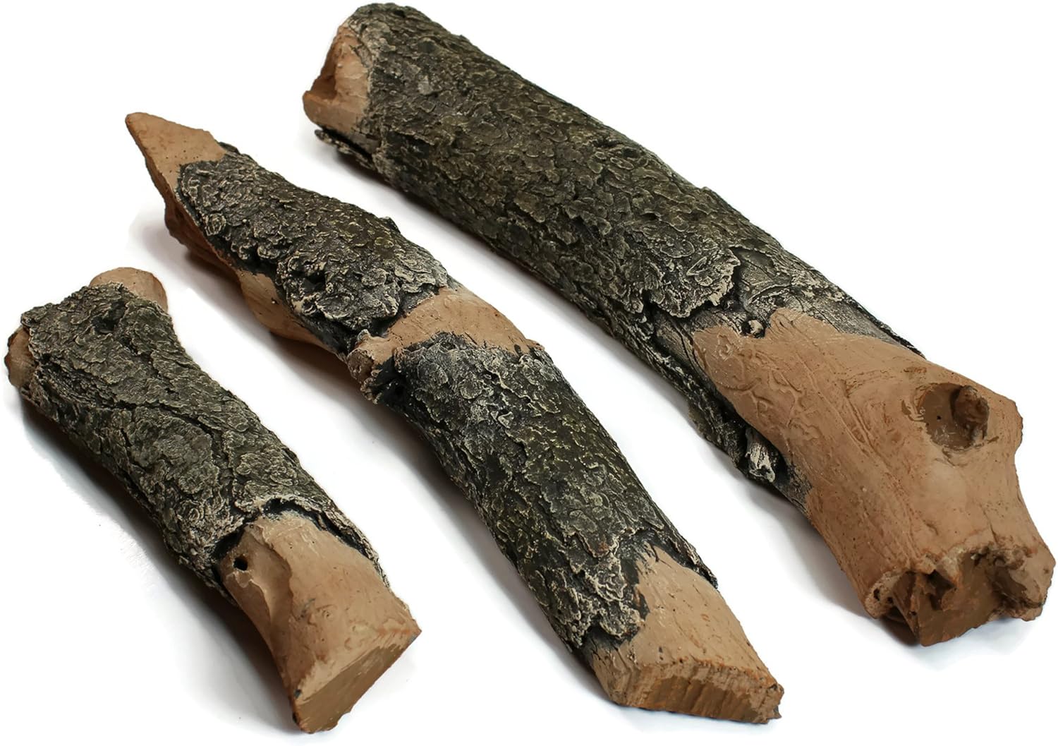 Midwest Hearth Gas Logs Deluxe Decorative Branch and Twig Set | Cast from Real Logs and Hand Painted in USA (Oak 3-Piece)