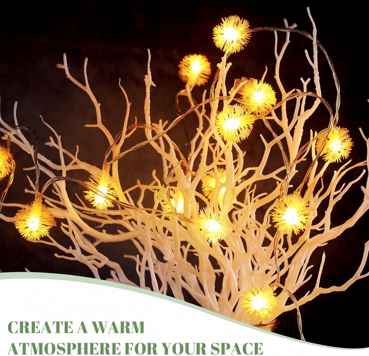 Geosar 13.8 Inch Small Manzanita Branches Plastic Faux Branches Artificial Antler Shaped Tree Branch Decorative Plant Twigs for Home Wedding Table Centerpiece Festival Decors(White,20 Pieces)