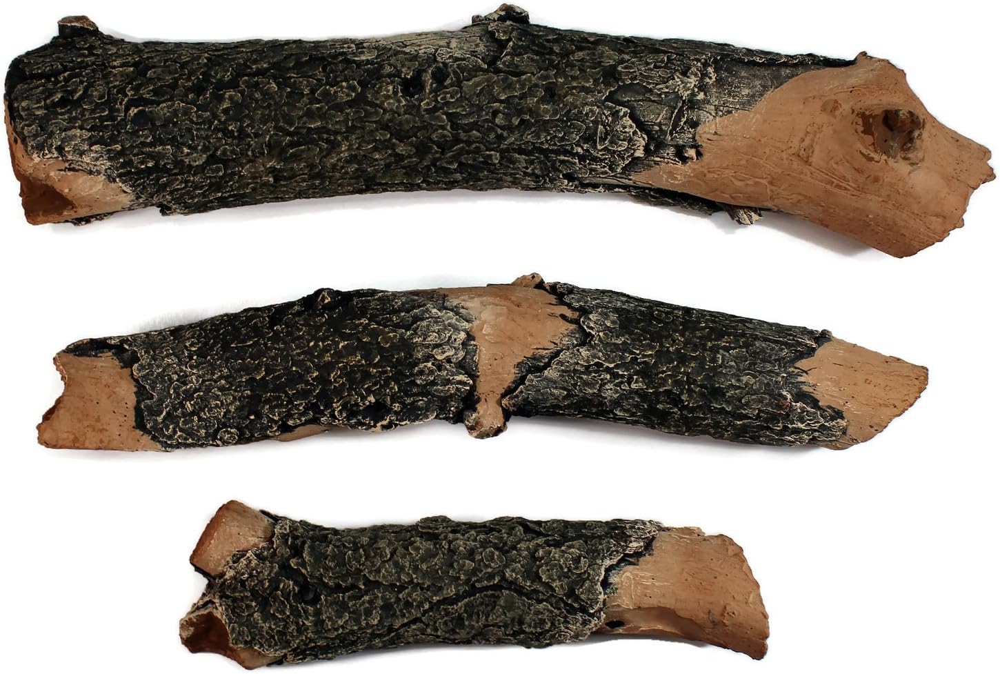 Midwest Hearth Gas Logs Deluxe Decorative Branch and Twig Set | Cast from Real Logs and Hand Painted in USA (Oak 3-Piece)