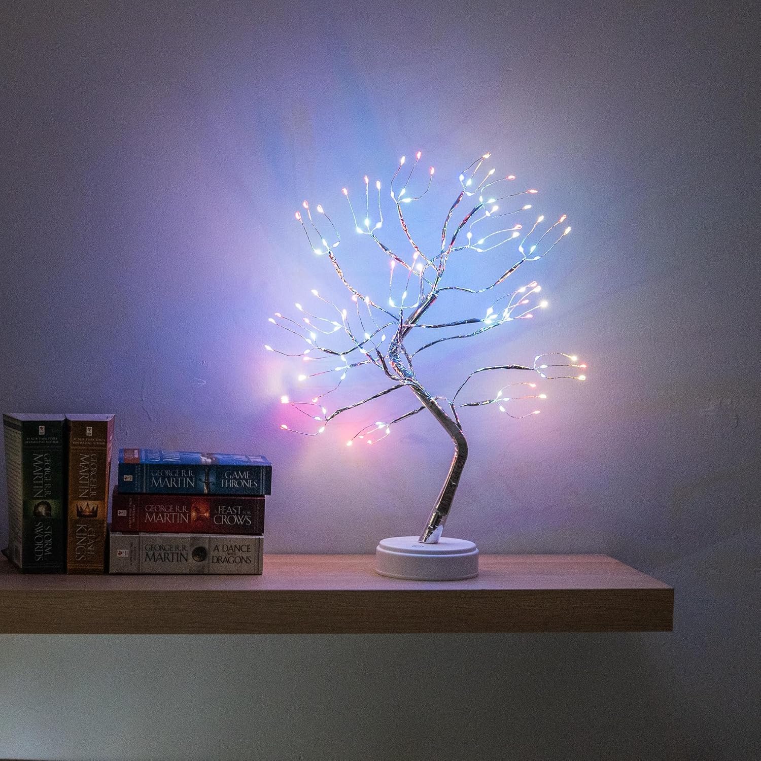 Twinkling Tree Fairy Light Spirit Tree Lamp Bonsai Tree Light, Fairy Light Tree, Cute Room Decor Aesthetic Decor, Cute Night Light Lamp, Twinkle Tree (RGB Lights 108 LED with Remote)
